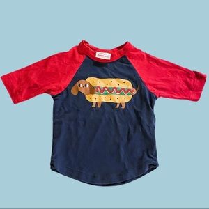 Hanna Andersson Hot Dog Shirt 3T